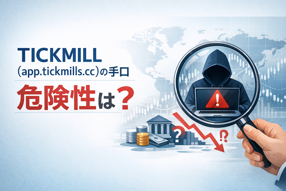 TICKMILL(app.tickmills.cc)の手口:危険性は?
