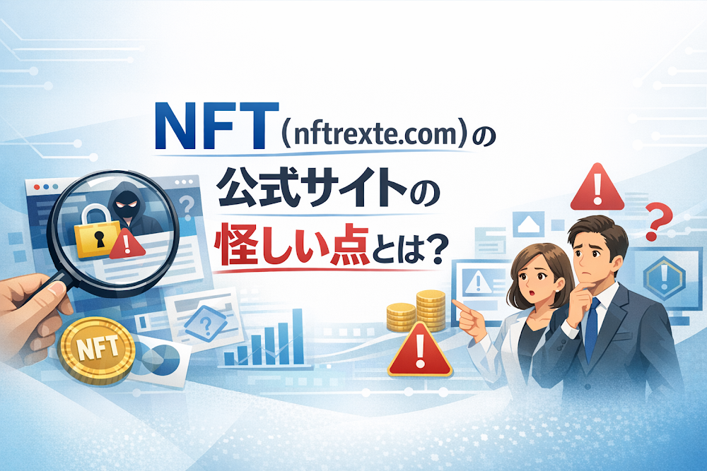 NFT（nftrexte.com）の公式サイトの怪しい点とは？