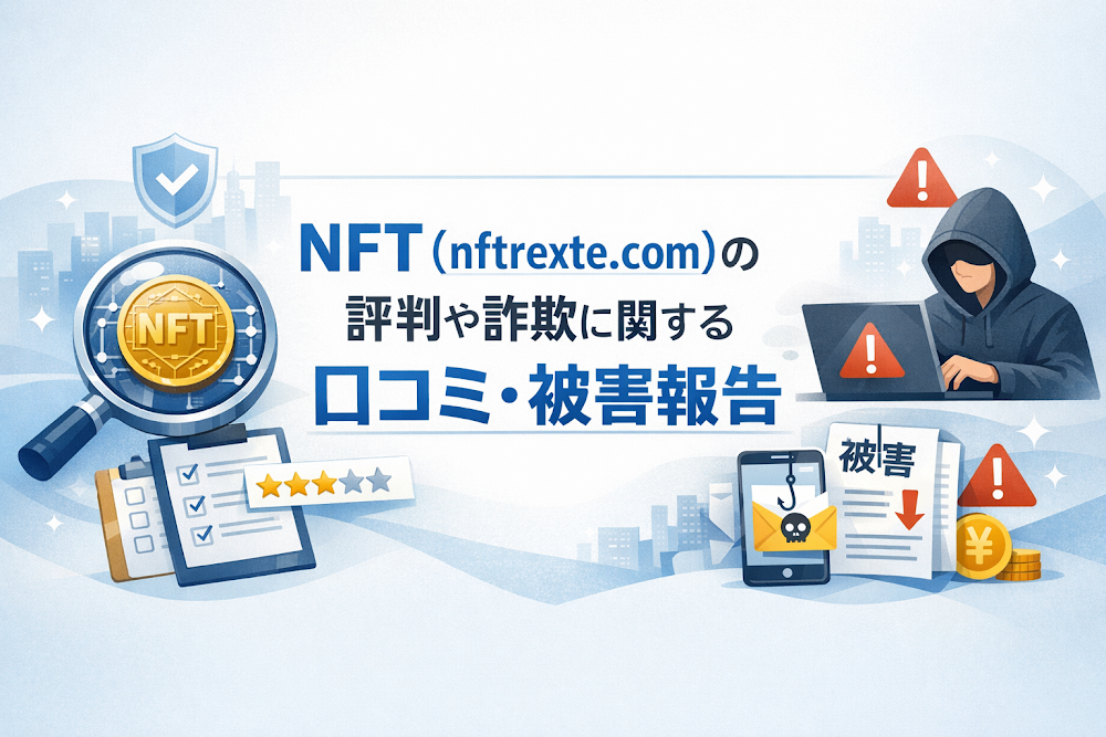 NFT（nftrexte.com）の評判や詐欺に関する口コミ・被害報告