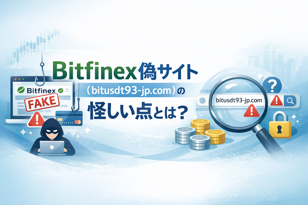 Bitfinex偽サイト(bitusdt93-jp.com)の怪しい点とは?