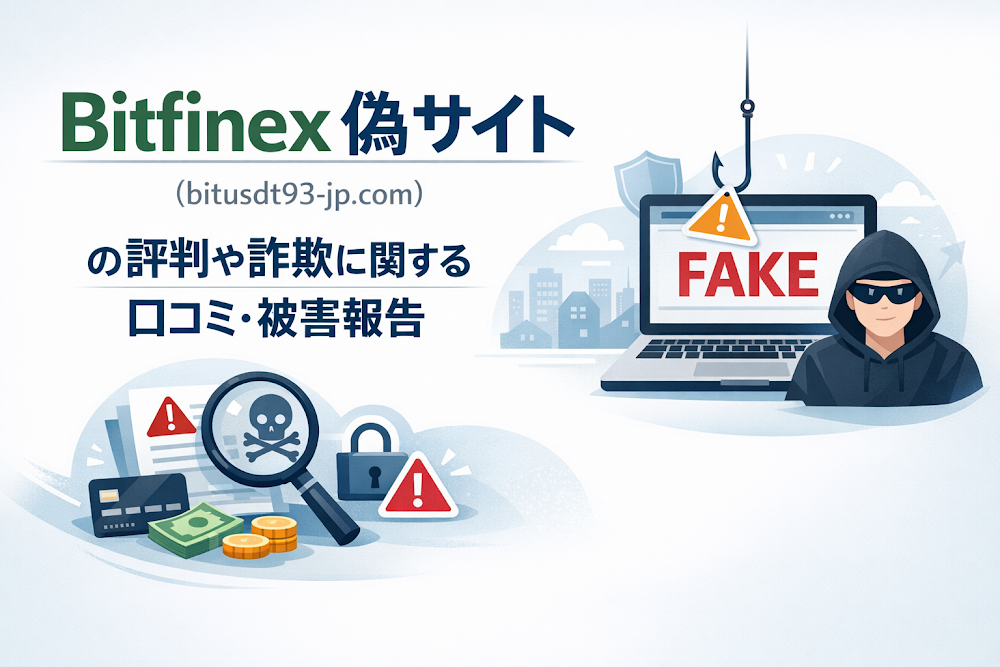 Bitfinex偽サイト(bitusdt93-jp.com)の評判や詐欺に関する口コミ・被害報告