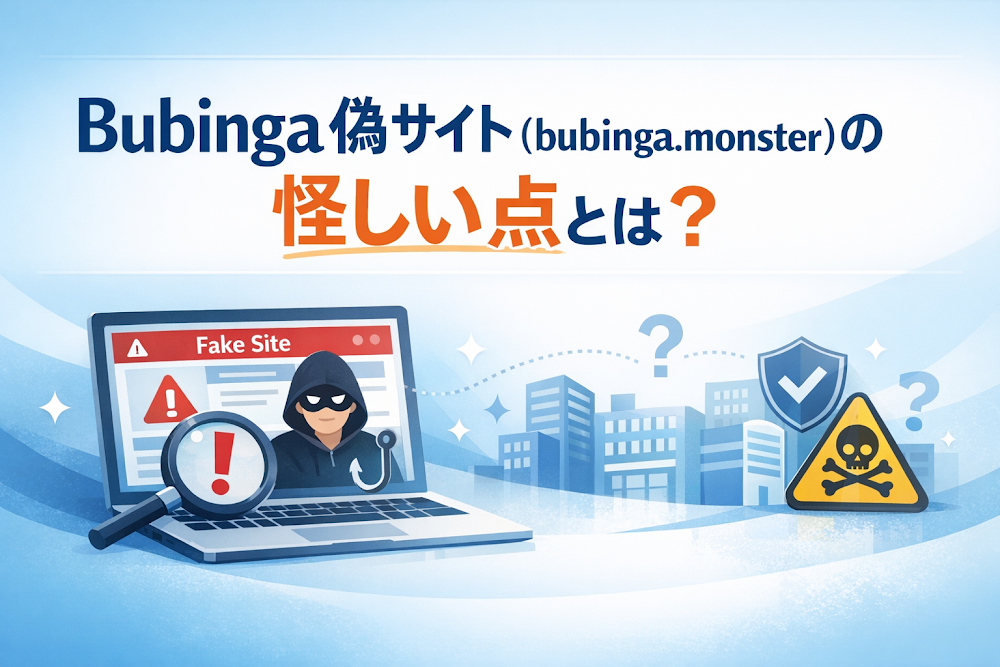 Bubinga偽サイト（bubinga.monster）の怪しい点とは？
