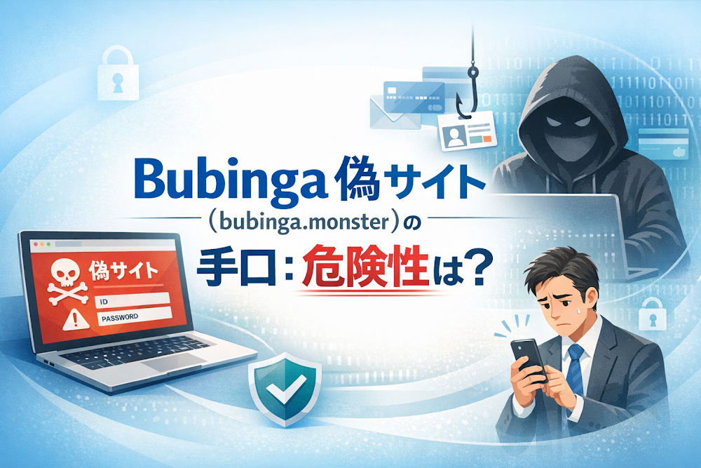 Bubinga偽サイト（bubinga.monster）の手口：危険性は？