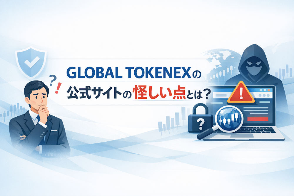 GLOBAL TOKENEXの公式サイトの怪しい点とは？