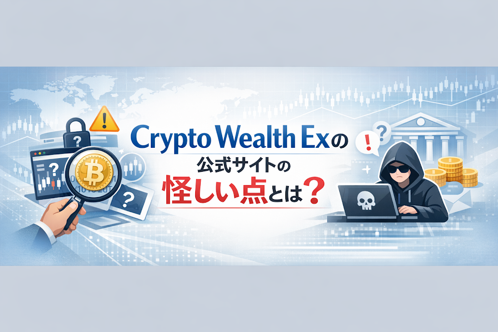 Crypto Wealth Exの公式サイトの怪しい点とは？