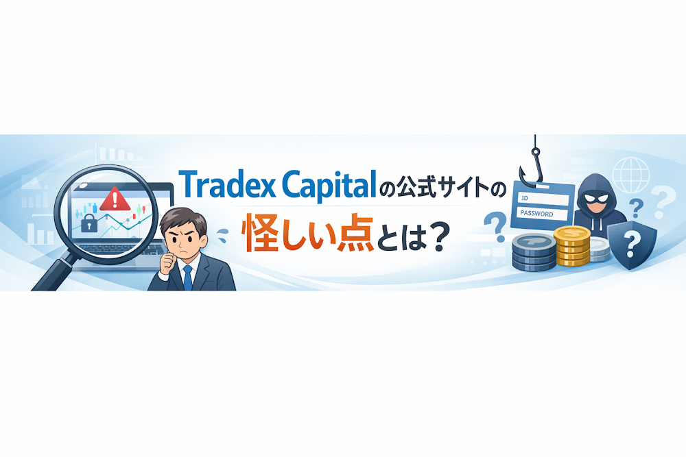 Tradex Capitalの公式サイトの怪しい点とは?