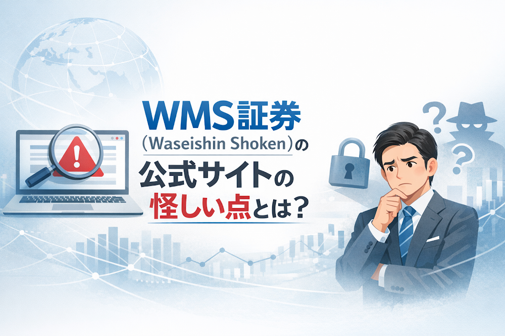 WMS証券(Waseishin Shoken)の公式サイトの怪しい点とは?